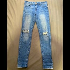 Forever 21 Distressed Skinny Jeans